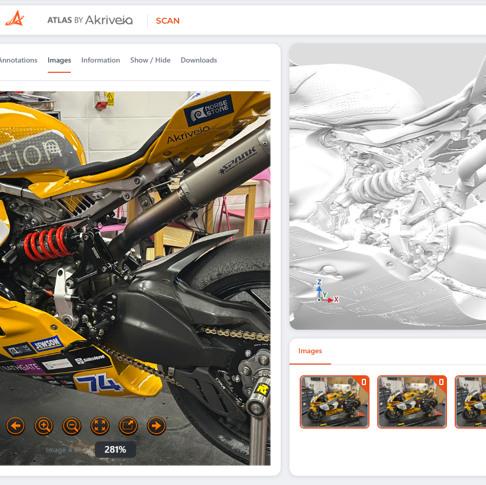 Atlas Scan annotations and images